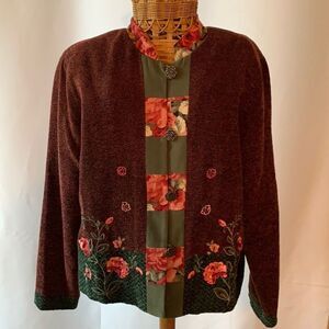 Napa Valley Vintage Large Jacket with bead/floral detail